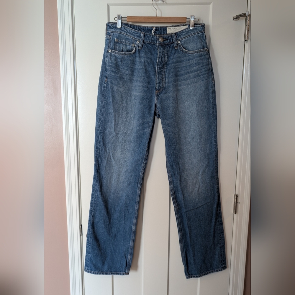 rag & bone Alex High Rise Straight Jeans